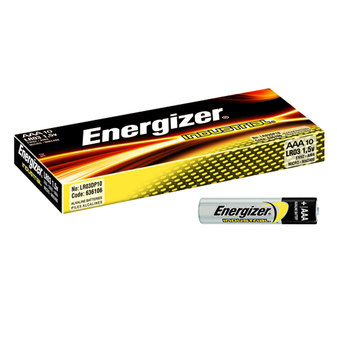 10x baterie R-03 LR3 AAA Energizer Industrial, cu baterie R-03 LR3 AAA Energizer Industrial, cu descărcare de gestiune