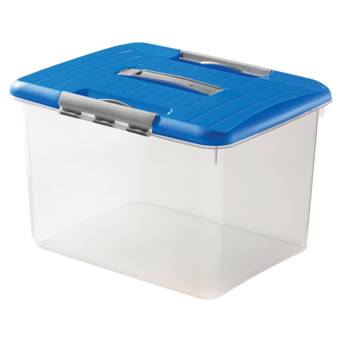 Curver Optima 30L Recipient transparent cu mâner