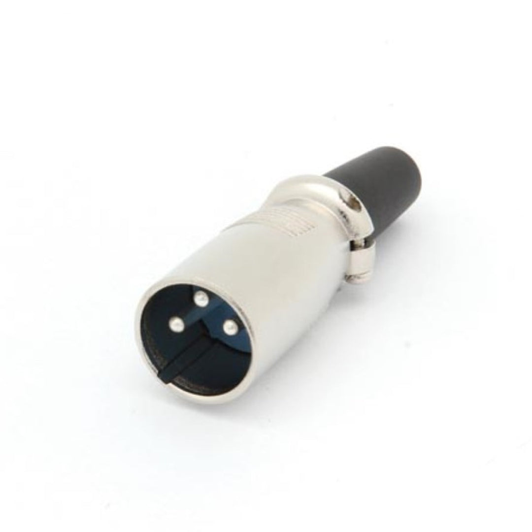 Conector 3P XLR scurt CA093 masculin pentru sisteme audio finisaj nichelat