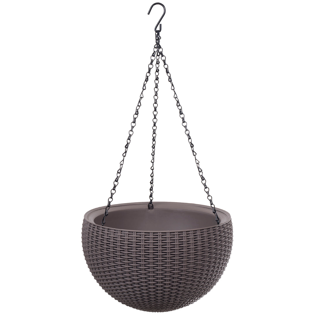 Ghiveci pentru flori Keter Hanging Sphere Planter cafea de culoare mocha
