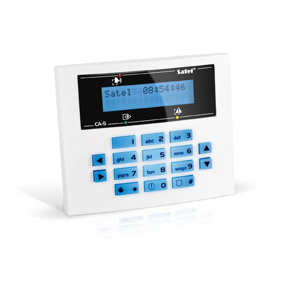 Tastatură Tastatură LCD CA5 Satel panou de control albastru