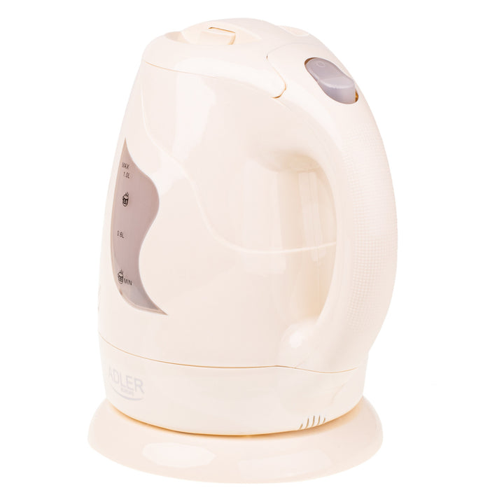 Ceainic fără fir Adler, 850W, clasic de 1L, bej, AD 08 b