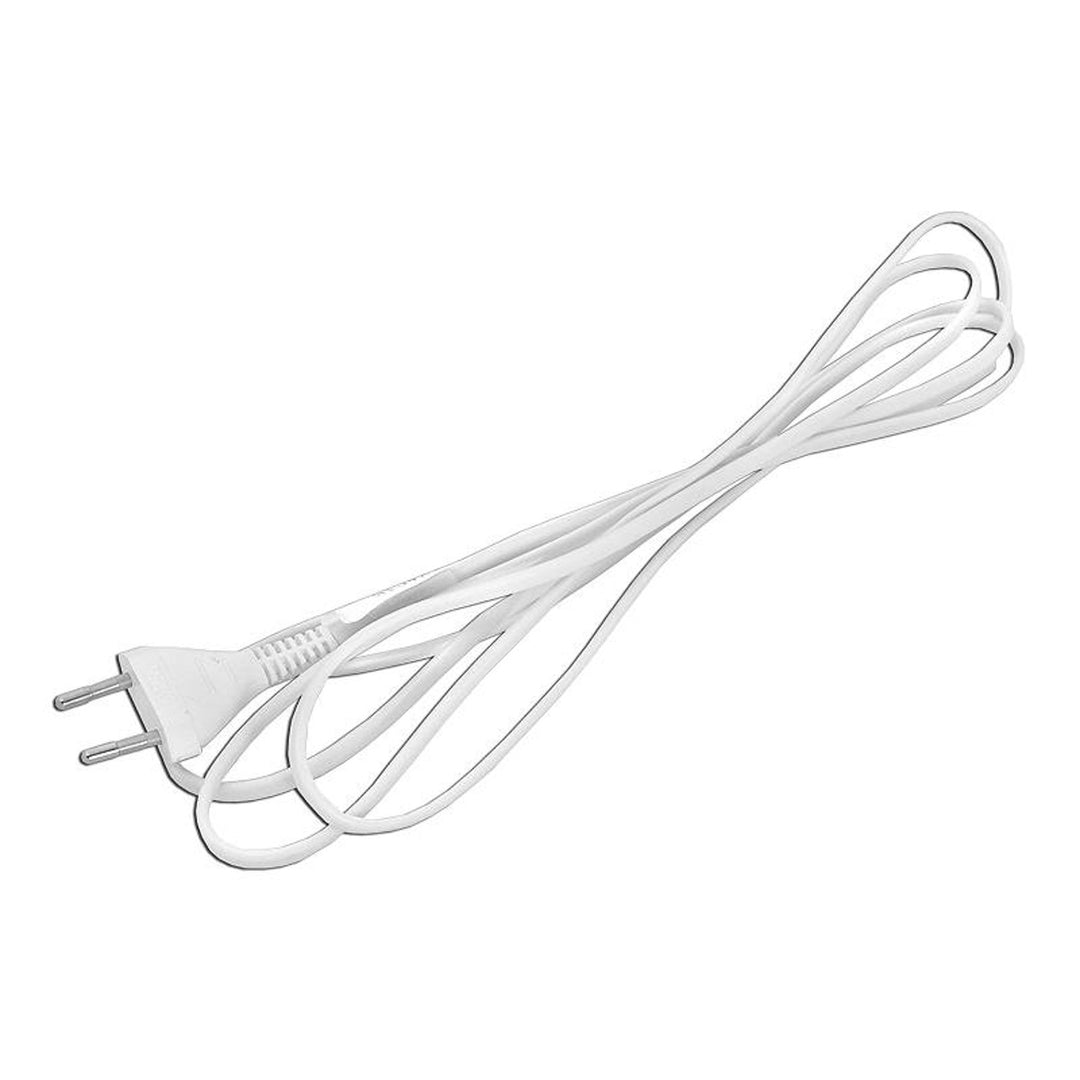 Cablu de alimentare 2x 0.5mm 2m fără capăt alb LXAC16