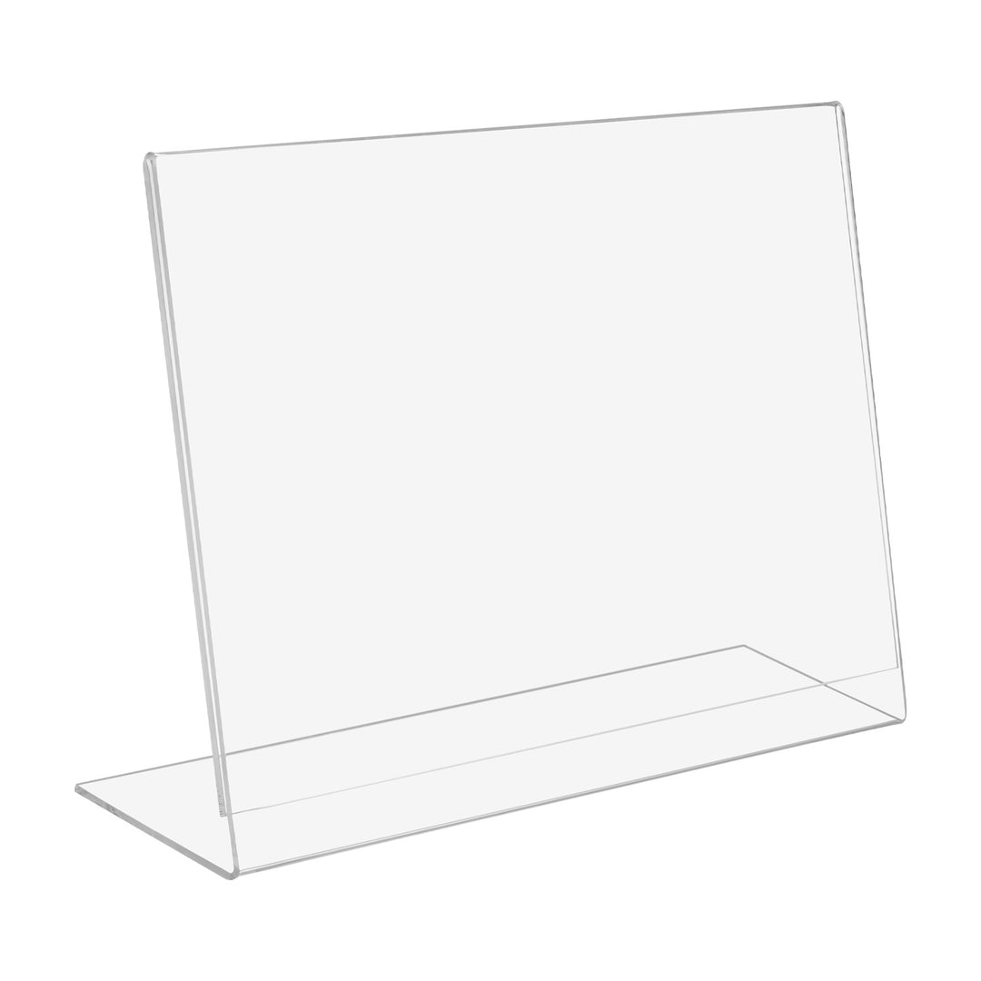Suport pentru menu sau broșură, orizontal tip L A5, transparent