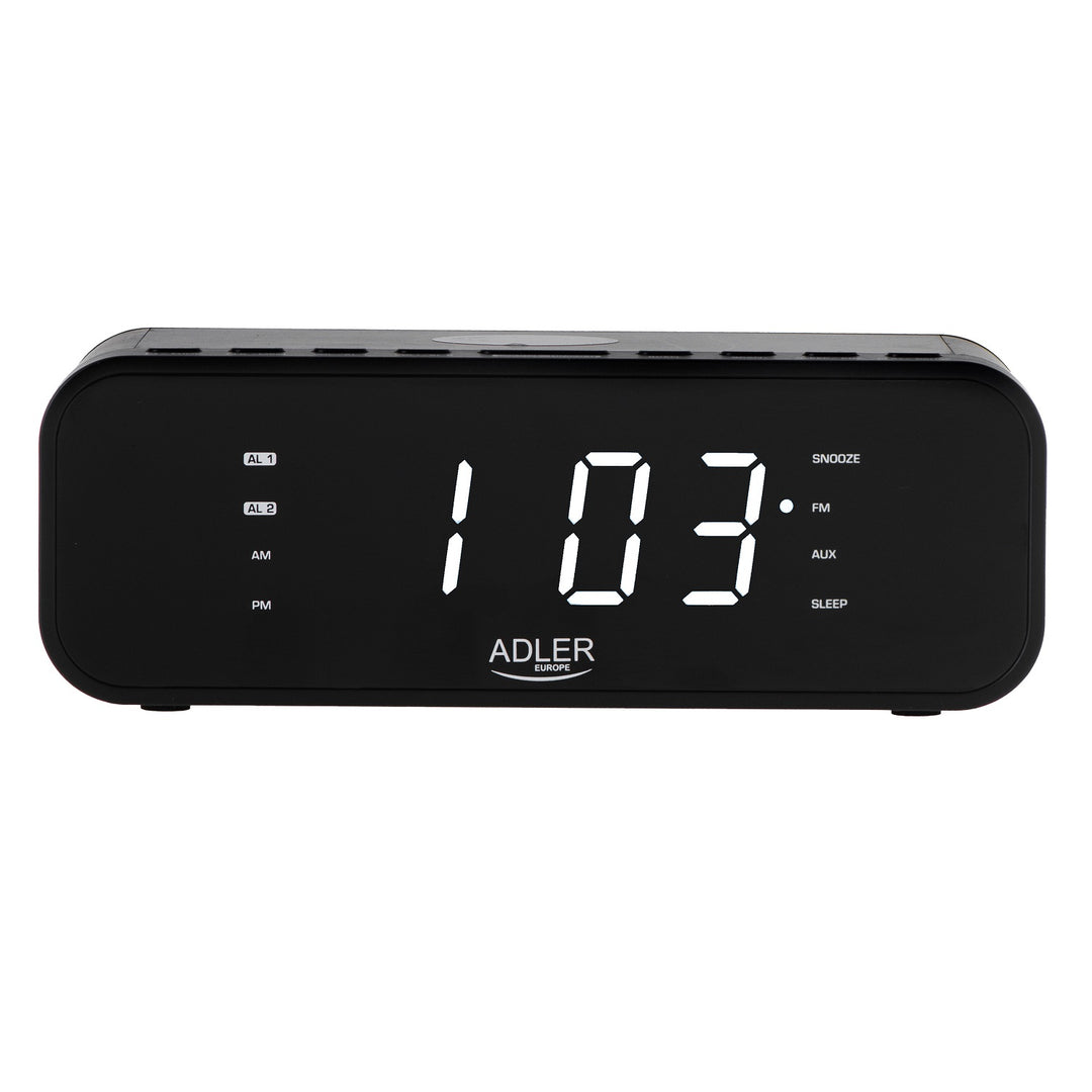 Radio cu ceas deșteptător, încărcător wireless și Bluetooth - Adler AD 1192B