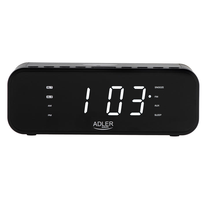 Radio cu ceas deșteptător, încărcător wireless și Bluetooth - Adler AD 1192B