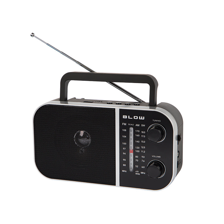 Radio analogic portabil AM/FM RA6 alimentat de la baterie și de la rețea Blow