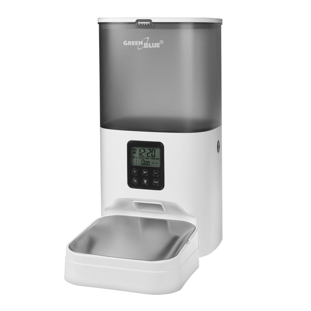 Distribuitor automat de hrană pentru animale GreenBlue, 6L, USB 5V1A, GB393