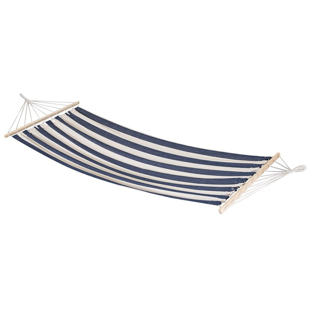 Hamac cu bară transversală, 200x100 cm, 70% bumbac / 30% poliester, până la 120 kg, JLH004
