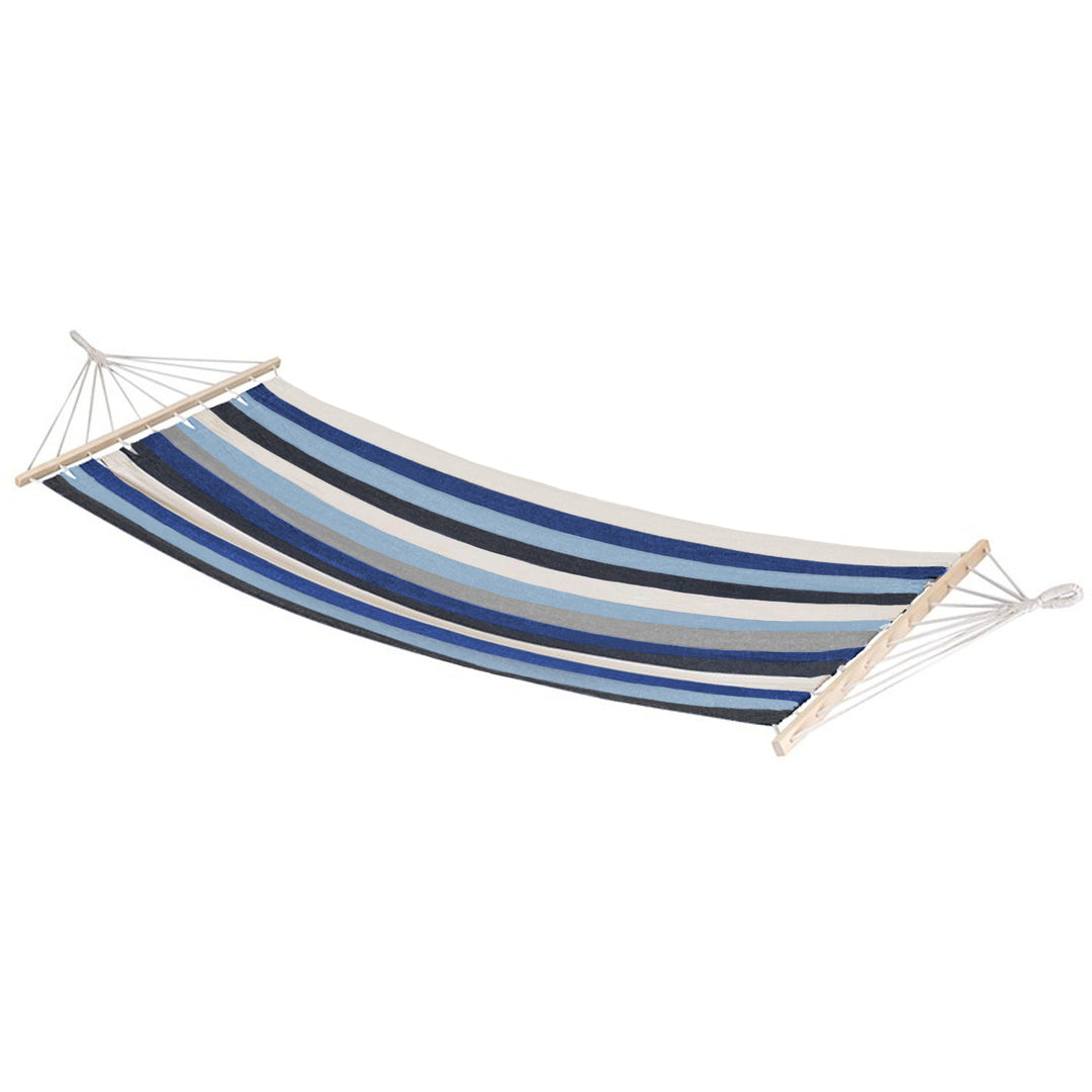 Hamac cu bară transversală, 200x100 cm, 70% bumbac / 30% poliester, până la 120 kg, JLH004