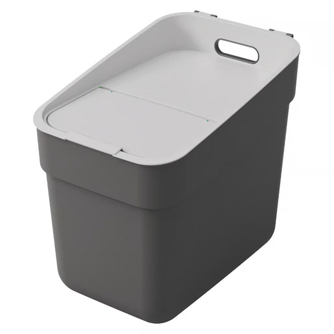 Coș de gunoi Curver, pentru reciclare, 20 litri, gri închis, gata de colectare
