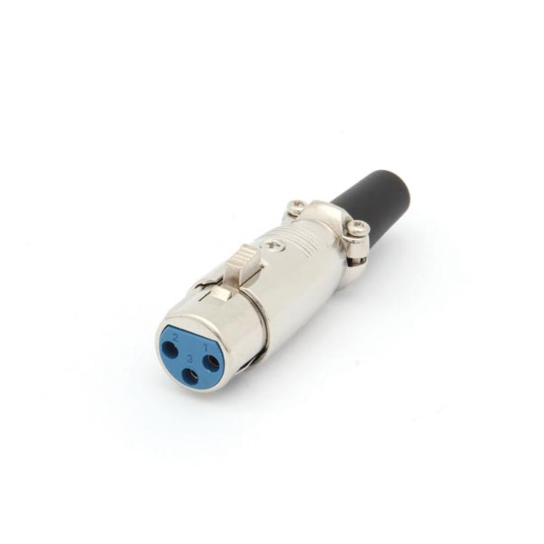 Mufa audio 3P XLR nichelată scurt Velleman CA092