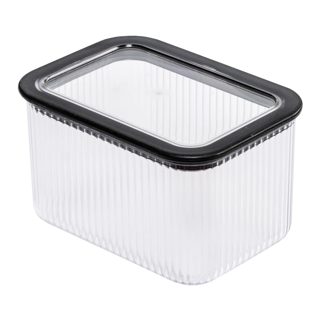 Recipient pentru alimente BranQ Neroli 1193, 1 L, negru-transparent