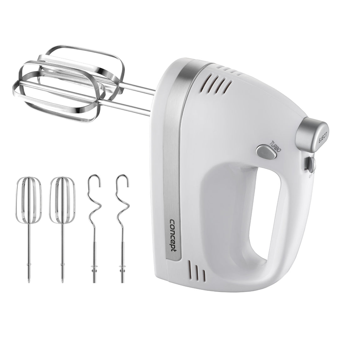 Mixer manual Concept, 5 viteze, funcție Turbo, 500 W, alb, SR3390