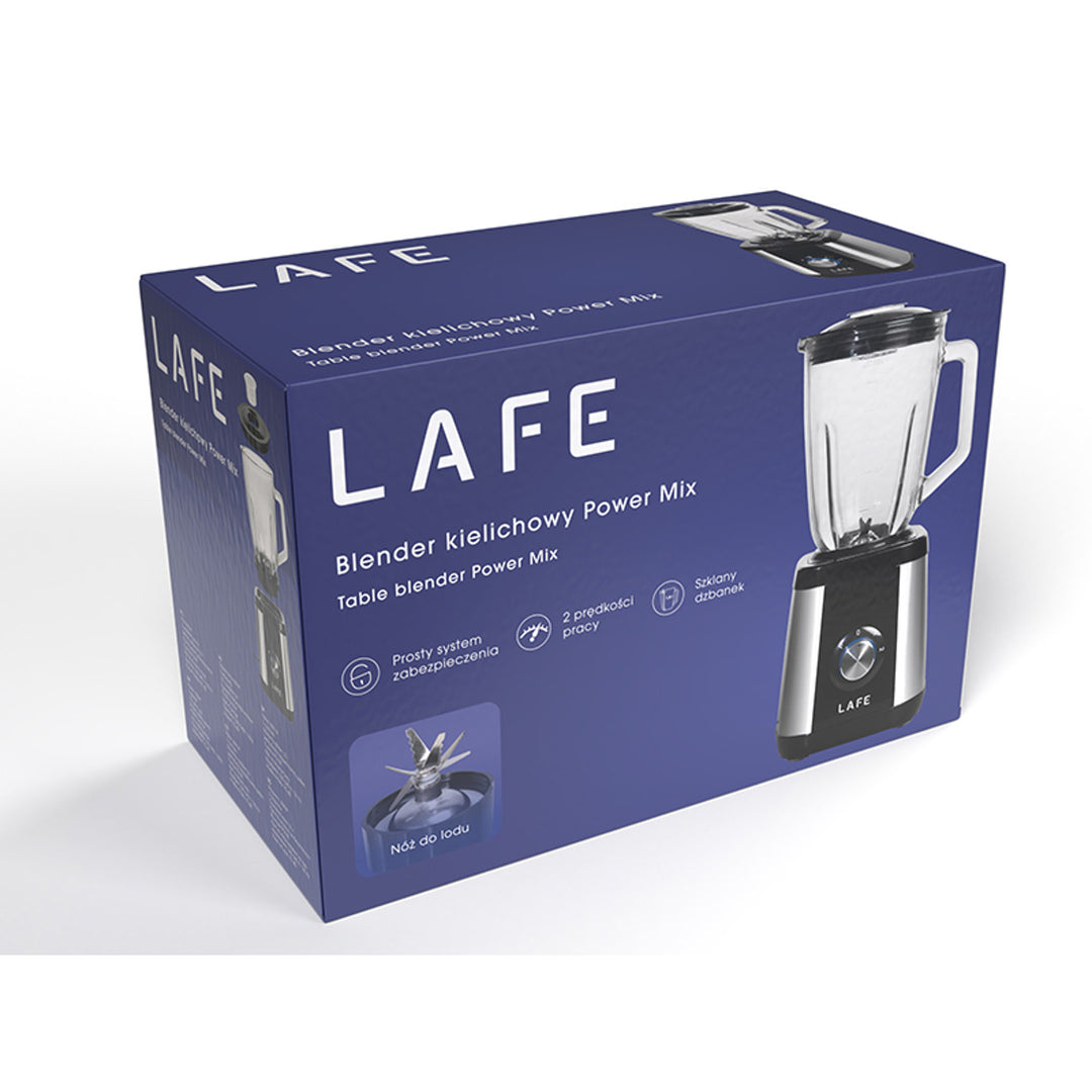 Blender cupă Lafe, sticlă, 2 viteze, 600 W, Power Mix