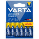 VARTA Longlife Power, 6 baterii alcaline AA, LR06, 1.5V