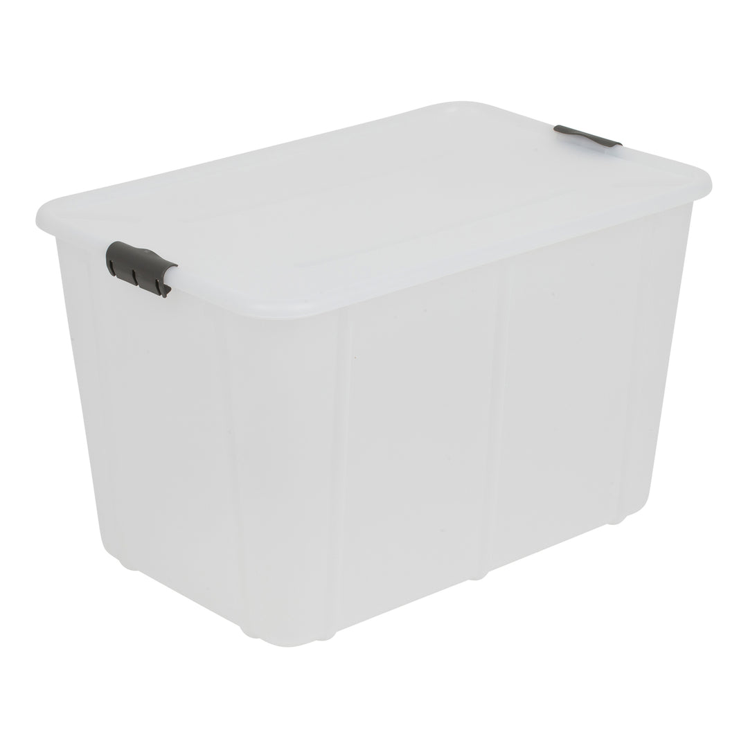 Cutie depozitare Branq Velur 60L, cu capac transparent