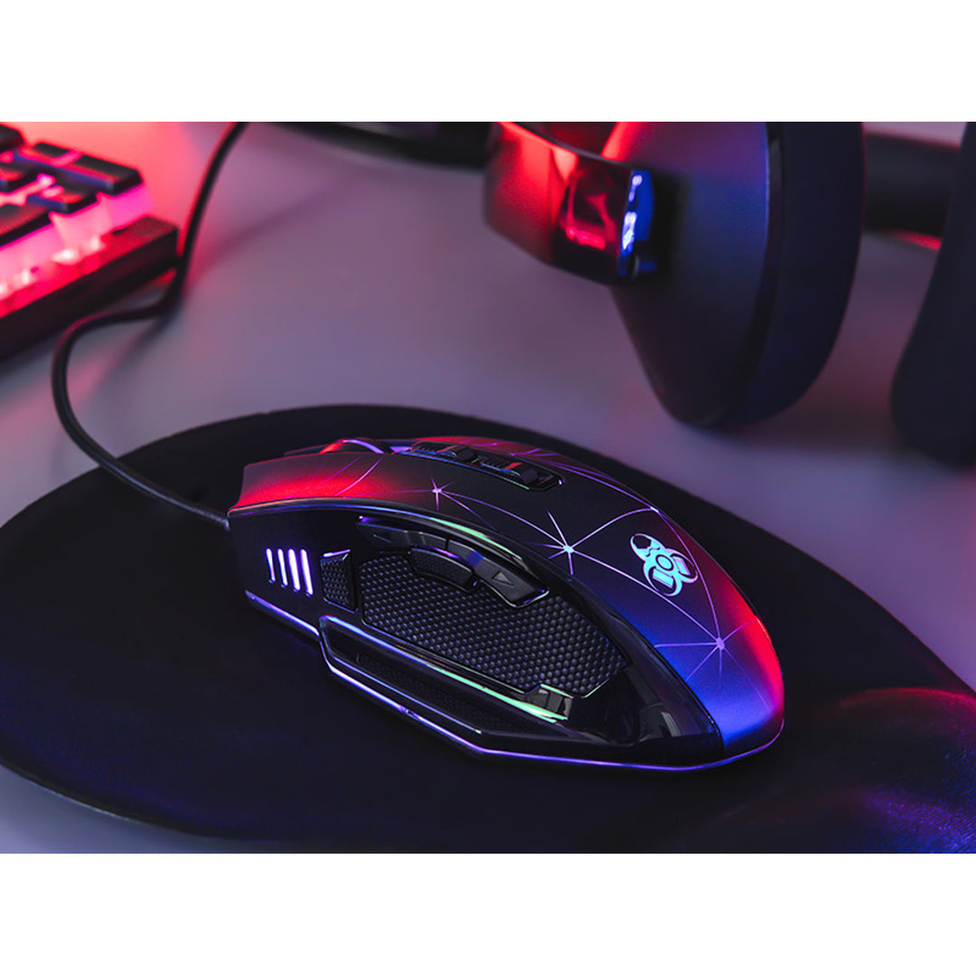Mouse de gaming Tracer Space, iluminare din spate RGB, 7200 DPI