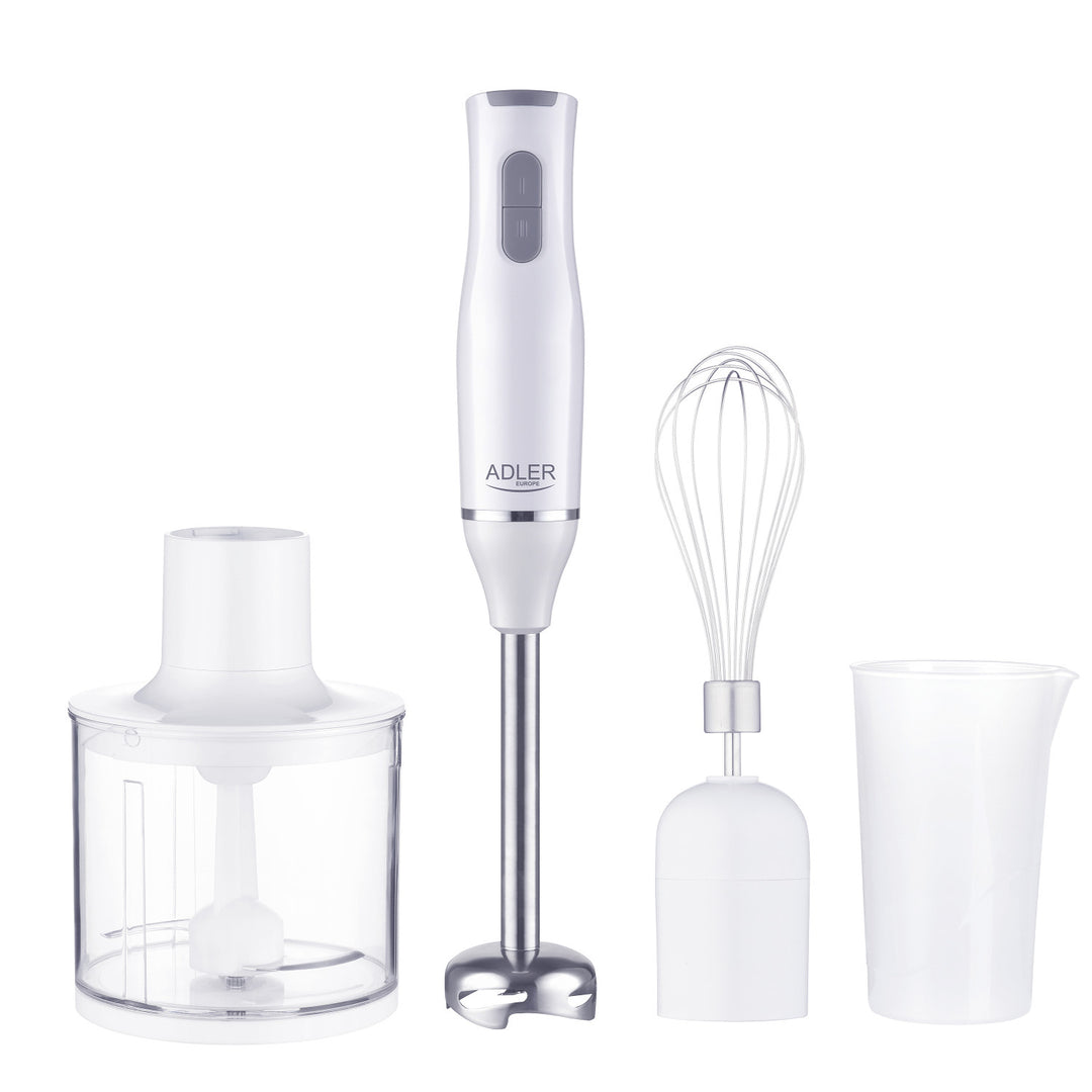 Blender de mână multifuncțional Adler, 2 viteze, alb, 800W, AD 4620