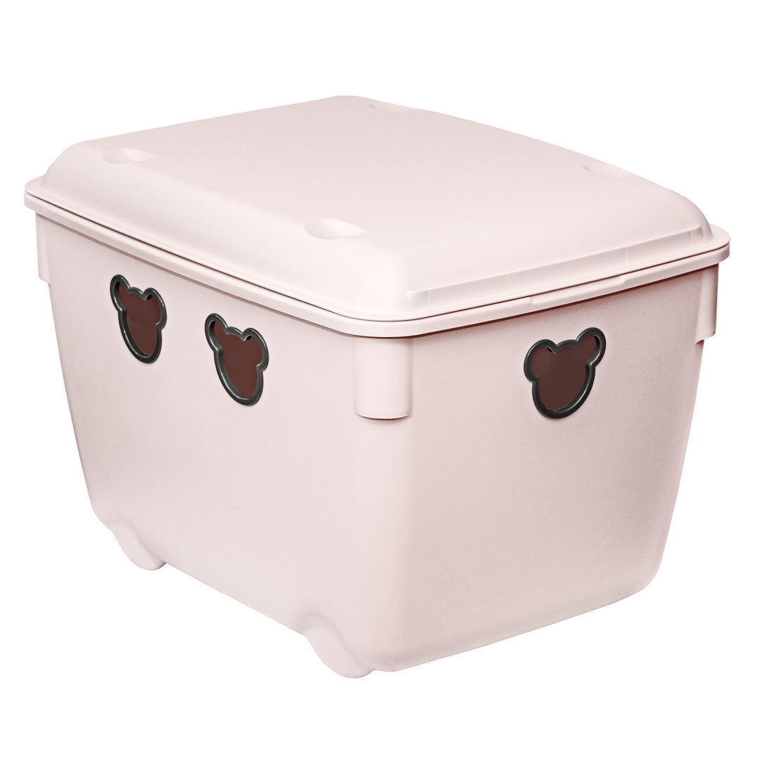 Coș de jucării Branq, 40l, durabil, roz, Bear
