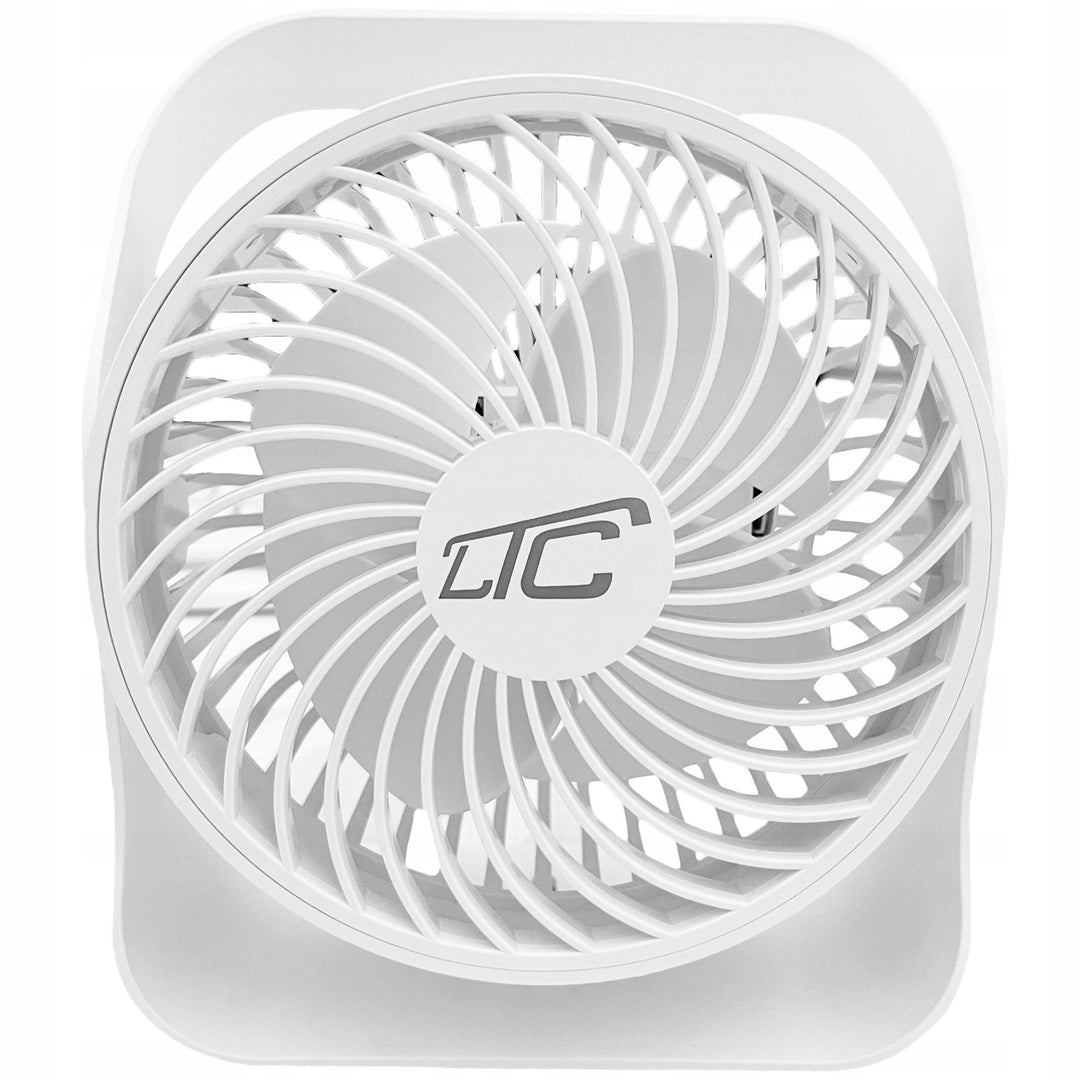 Ventilator de birou wireless LTC, încărcare USB C, 4 niveluri de viteză, baterie 2000 mAh, LXWB16