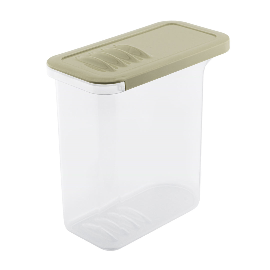 Recipient pentru alimente BranQ, 1,5 l, transparent, capac verde măslin, Shark