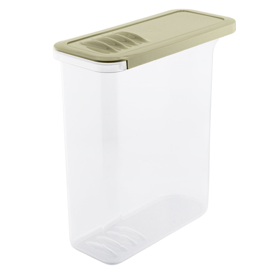 Recipient pentru alimente BranQ, 2,5 l, transparent, capac verde măslin, Shark