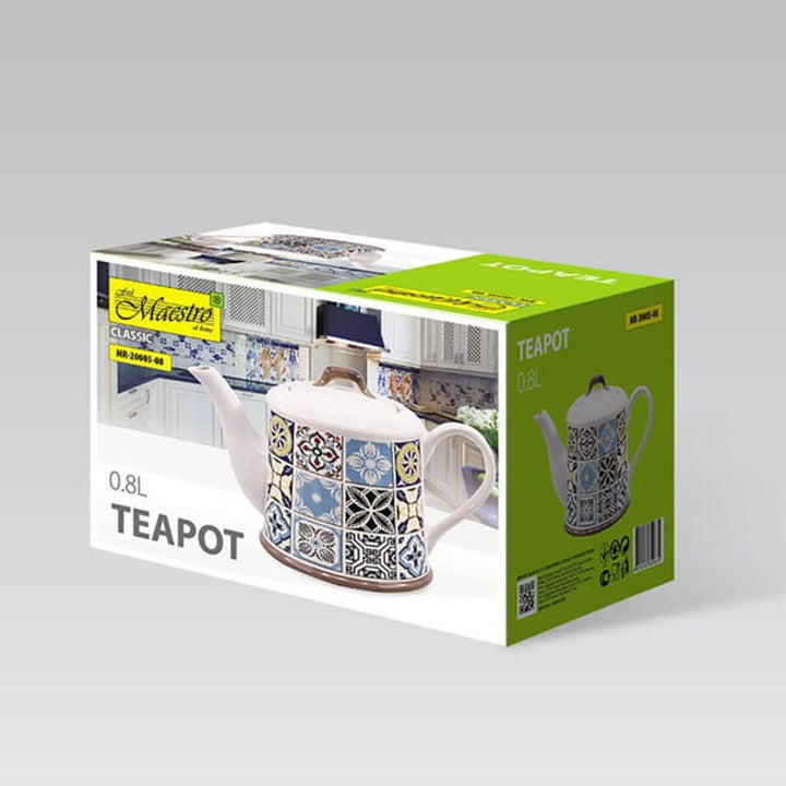 Ceainic ceramic Holiday in Porto de la Maestro, capacitate 800ml, MR-20005-08