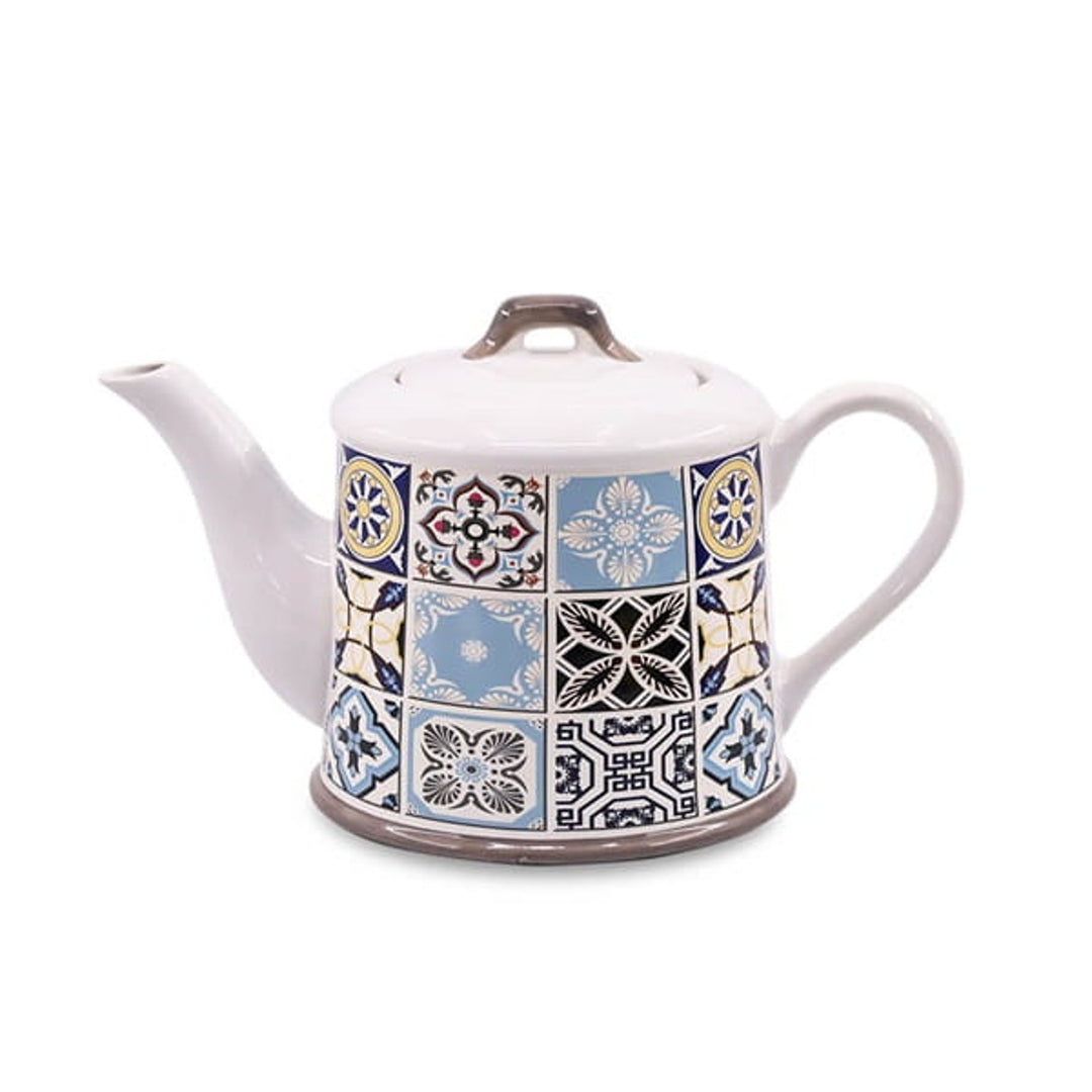 Ceainic ceramic Holiday in Porto de la Maestro, capacitate 800ml, MR-20005-08