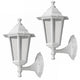 Aplică Rabalux, pentru exterior, IP43, E27, max. 60 W, albă, Velence, 2 bucăți