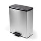 Coș de gunoi cu pedală Curver, capacitate 2x26 L, metalizat, culoare argintie, 251002