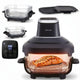 Friteuză fără ulei LOVIO PureFry Ultra Crisp LVAF003BK 4L+1,5L 1550W, neagră, cu recipiente din sticlă