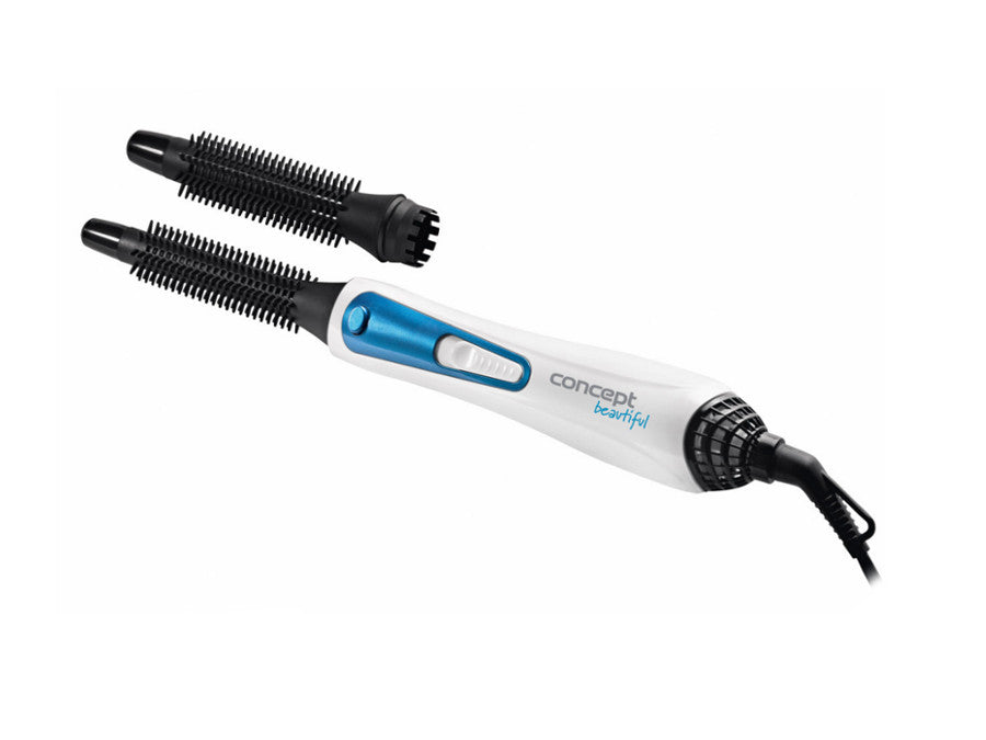 Ondulator in forma de perie cu aer cald Blue Hot Air Brush Concept KF1310 400W, 2 accesorii
