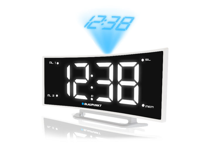 Radio cu ceas cu proiector și încărcare USB Blaupunkt CRP7WH