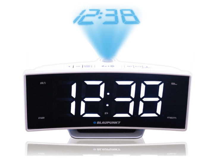 Radio cu ceas cu proiector și încărcare USB Blaupunkt CRP7WH