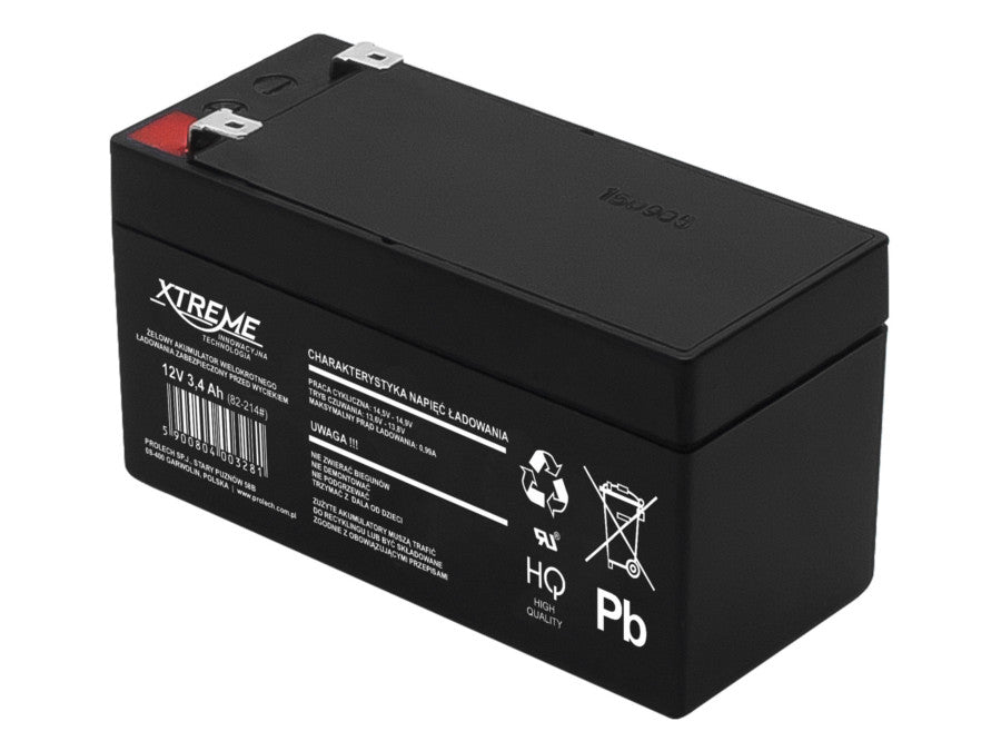 Baterie originală 12V 3.4Ah Xtreme Gel 12V de înaltă calitate