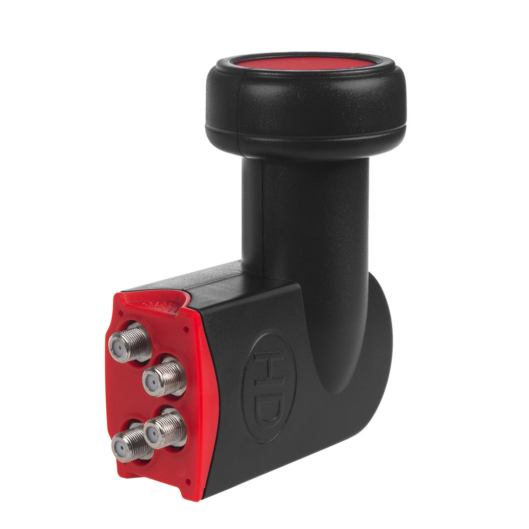Convertor satelit Maclean, MCTV-591, LNBF 60dB Full HD, negru-rosu