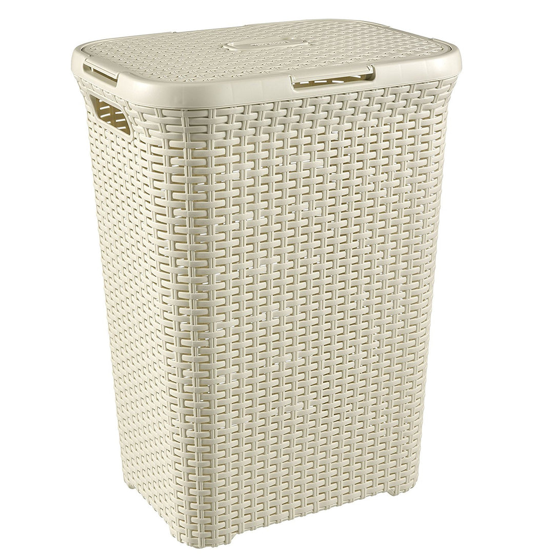 Coșul de rufe Curver Natural Style 60l Cream Tray