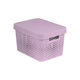 Recipient curver, multifuncțional, cu capac, roz, 17l, Infinity