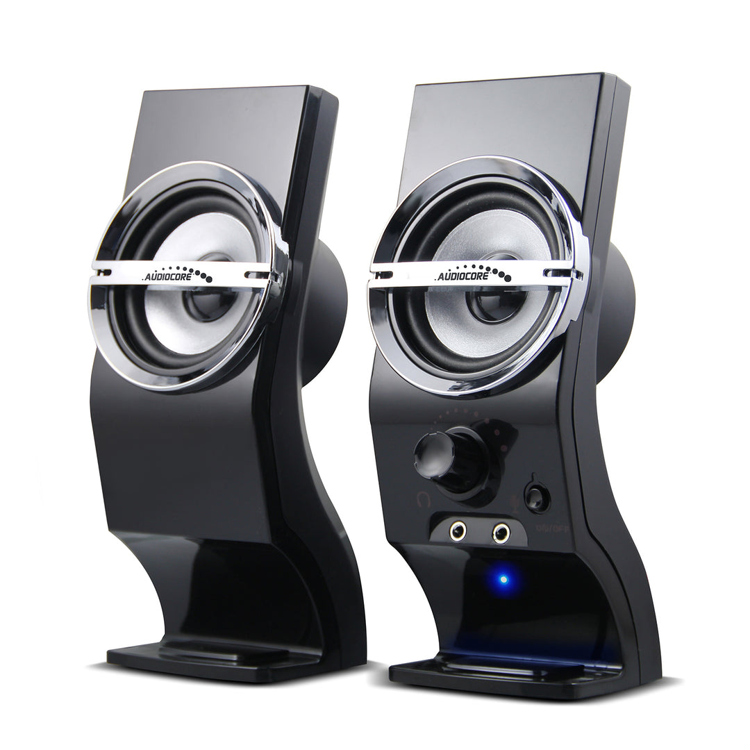 Difuzoare de calculator Audiocore de 6W, USB, negru, AC805
