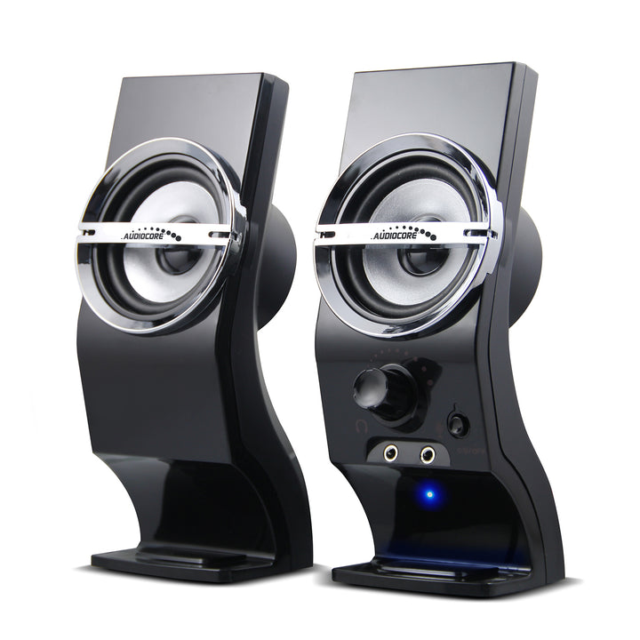 Difuzoare de calculator Audiocore de 6W, USB, negru, AC805