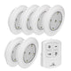 Set de 6 Lampi LED Maclean cu Control din Telecomanda