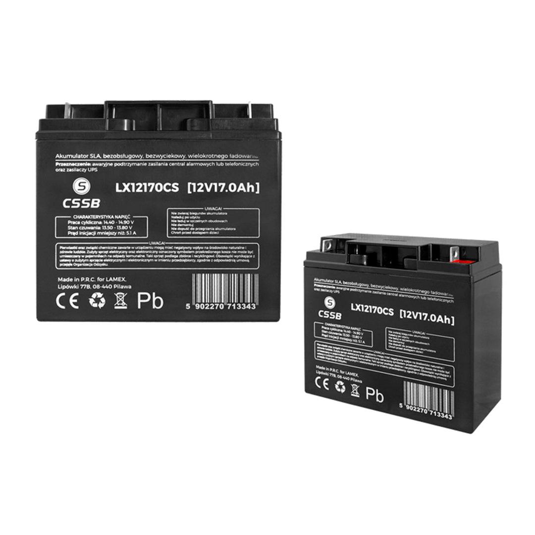 LAMEX LX12170 CSSB Gel Baterie 12V 17Ah Utilizare diversă Universal