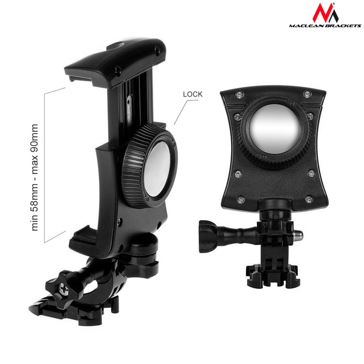 Suport Maclean MC-773, pentru piept, cu bretele sport, pentru smartphone, aparat foto, GoPro