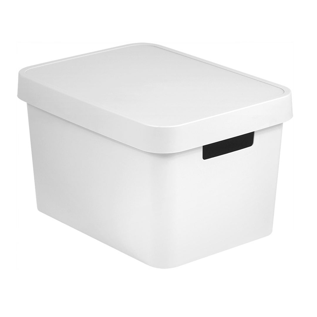 Recipient cu capac Cutie de depozitare albă Curver Infinity 17L