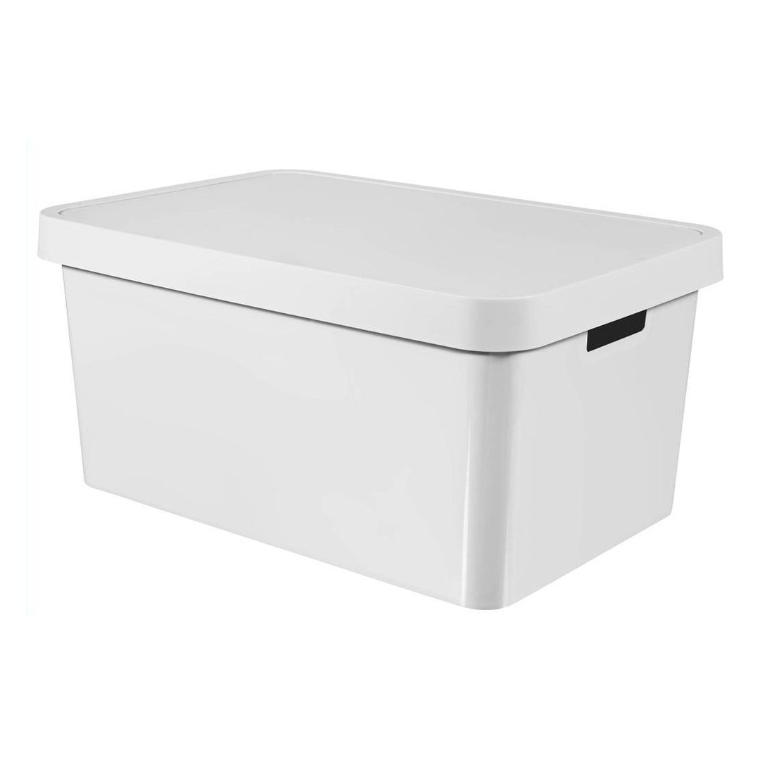 Cutie de depozitare din plastic cu capac Curver Infinity 45L alb