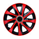 Capace de butuci universale 15" NRM DRIFT Extra roșu/negru 4 bucăți