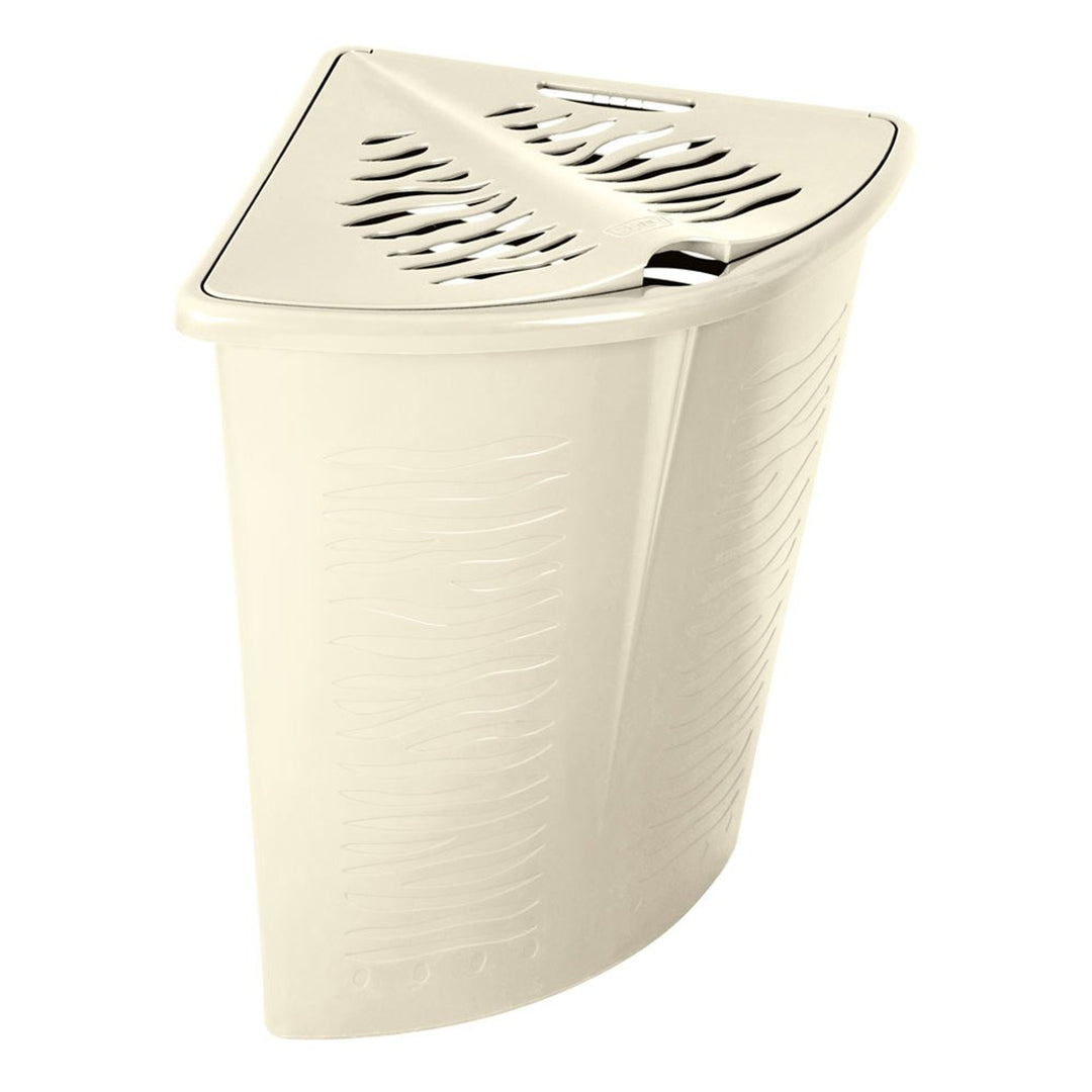 BranQ - Coș de rufe cu colțuri 45L | Zebra bej | coș de rufe cu colțuri | plastic
