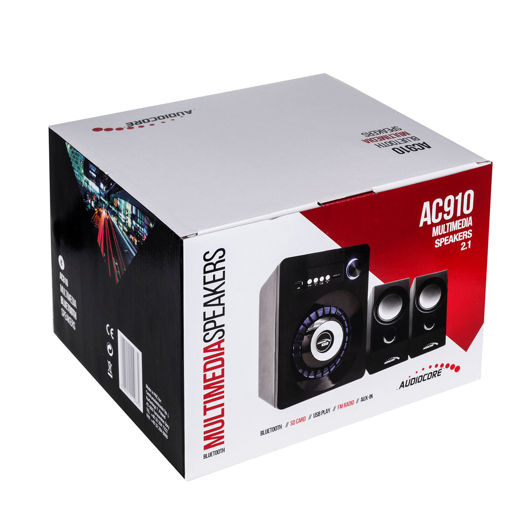 Sistem audio Bluetooth 2.1 Audiocore, radio FM, jack TF, AUX, alimentare USB, AC910