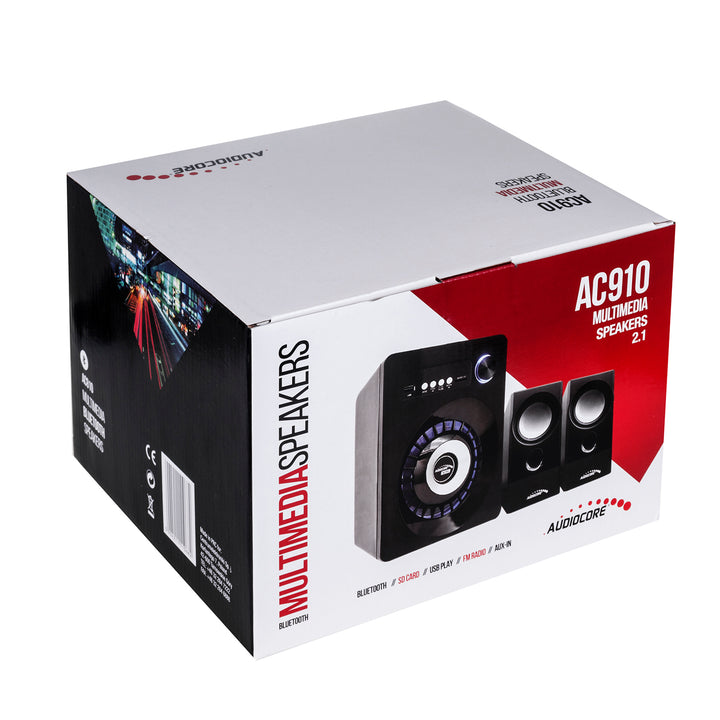 Sistem audio Bluetooth 2.1 Audiocore, radio FM, jack TF, AUX, alimentare USB, AC910